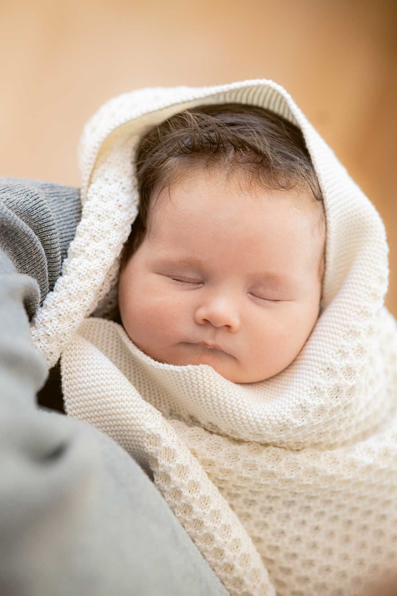 Disana Organic Merino Knitted Baby Blanket - Honeycomb